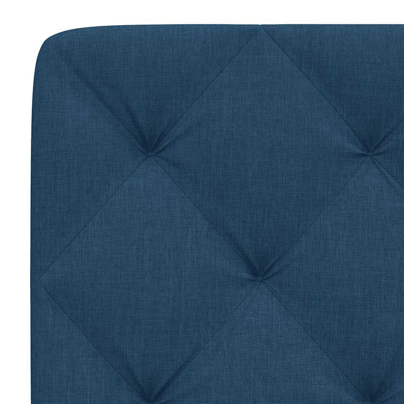 Pernă pentru tăblie de pat, albastru, 200 cm, material textil