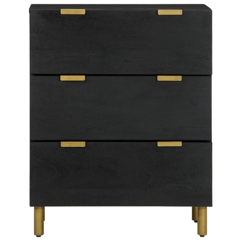 Dulapuri, 2 buc., negru, 60x33x75 cm, lemn prelucrat
