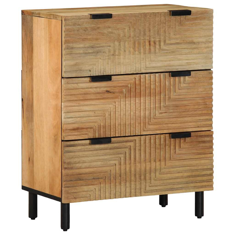 Bufete 2 buc Maro 60x33x75 cm Lemn masiv Mango