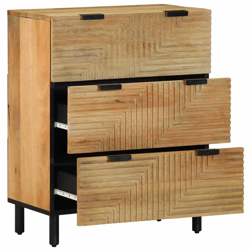 Bufete 2 buc Maro 60x33x75 cm Lemn masiv Mango