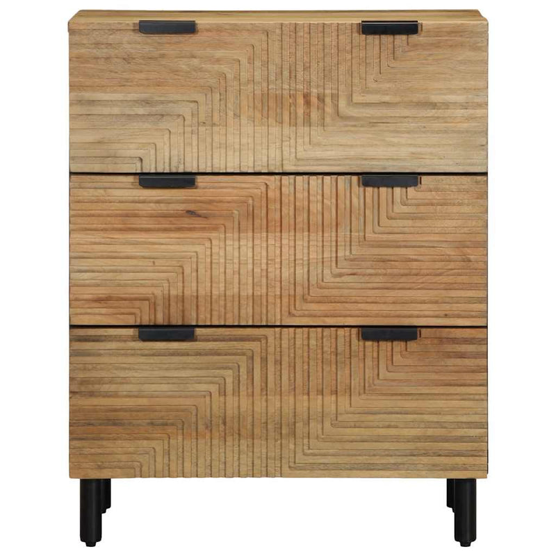 Bufete 2 buc Maro 60x33x75 cm Lemn masiv Mango