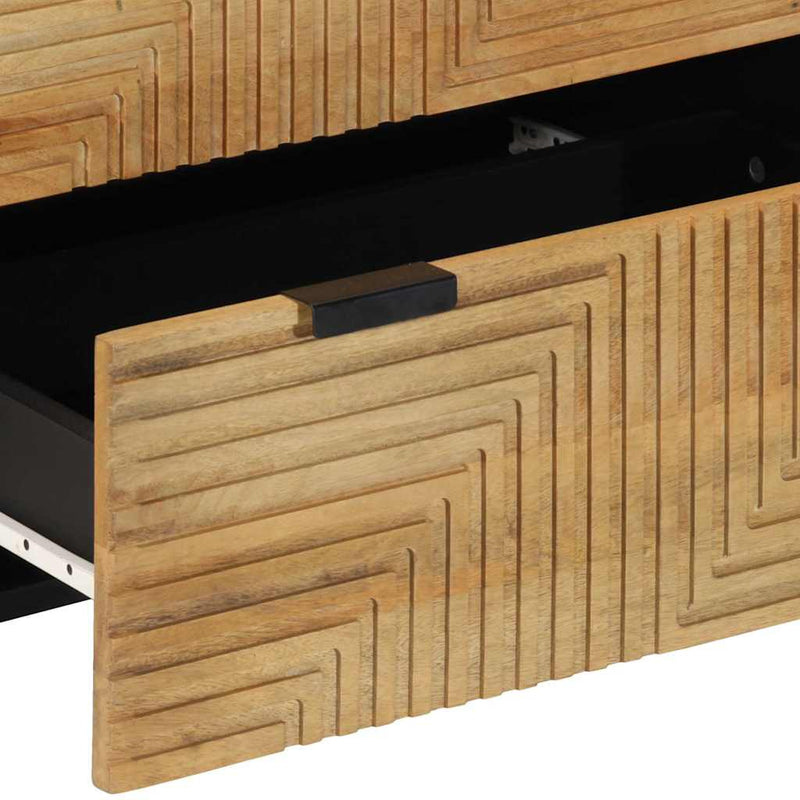 Bufete 2 buc Maro 60x33x75 cm Lemn masiv Mango