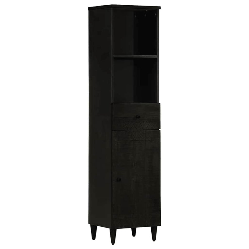 Set mobilier de baie, 3 piese, lemn masiv de mango