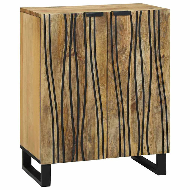 Set de bufet 3 buc. natural 180 x 33 x 75 cm