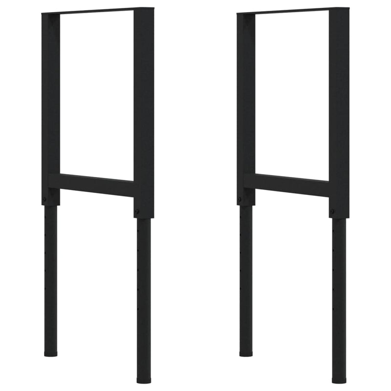 Banc lucru maro 100x60x(71,5-98)cm lemn masiv stejar dreptunghi