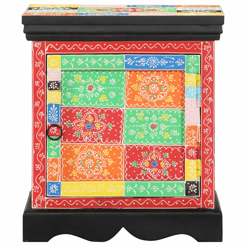 Noptiera 2 buc multicolor 40x35x45 cm lemn masiv de mango
