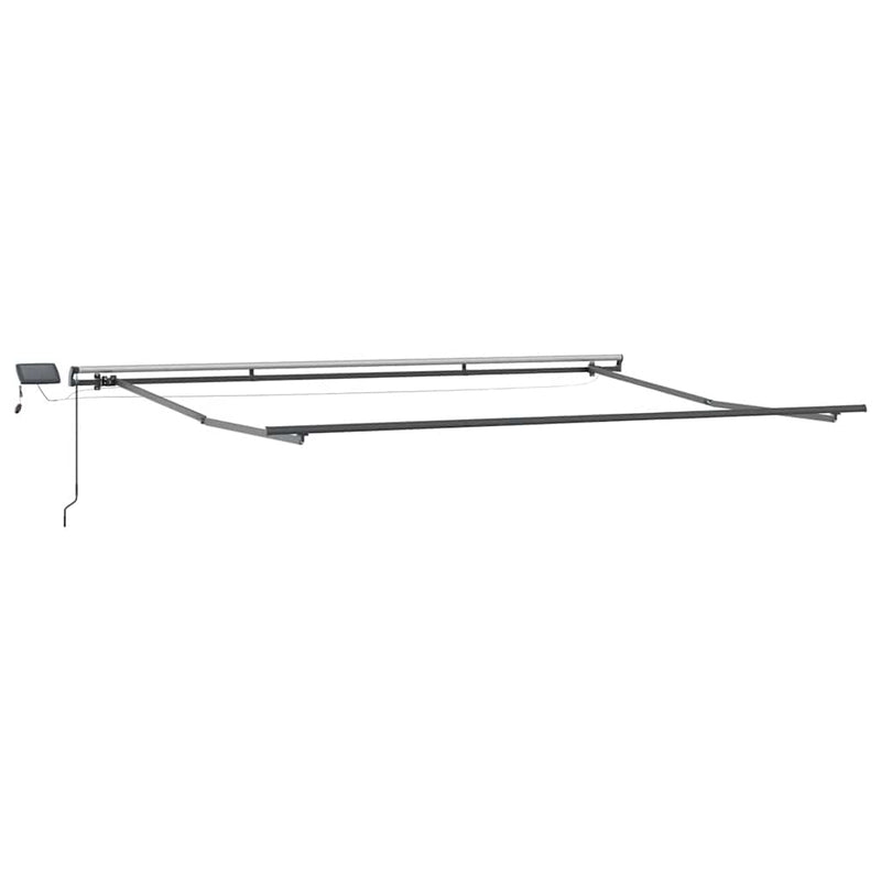 Copertina retractabilă manual cu LED-uri, vișiniu, 400x300 cm