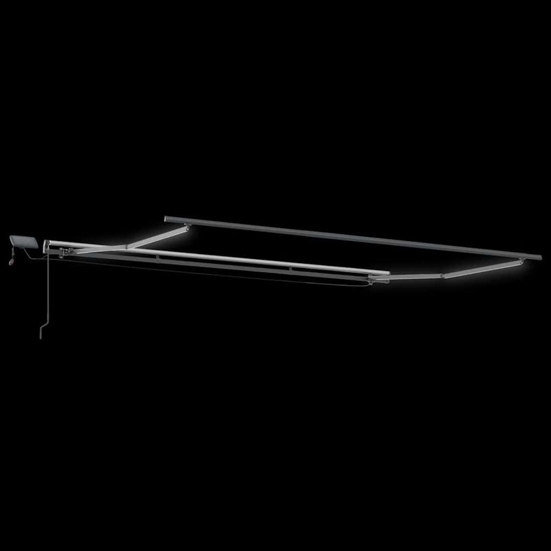 Copertina retractabilă manual cu LED-uri, vișiniu, 400x300 cm