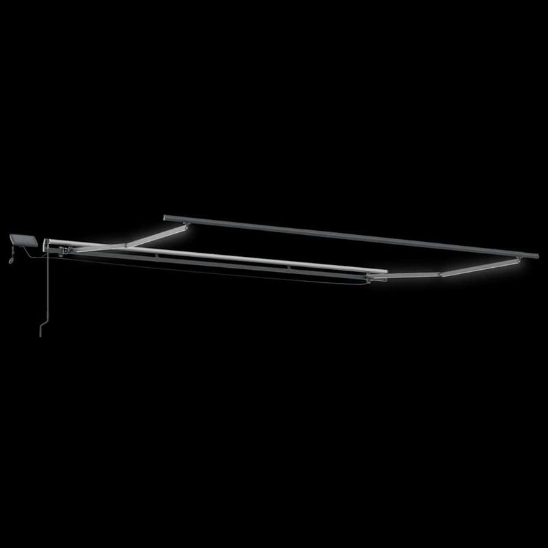 Copertina retractabilă manual cu LED-uri, vișiniu, 600x300 cm