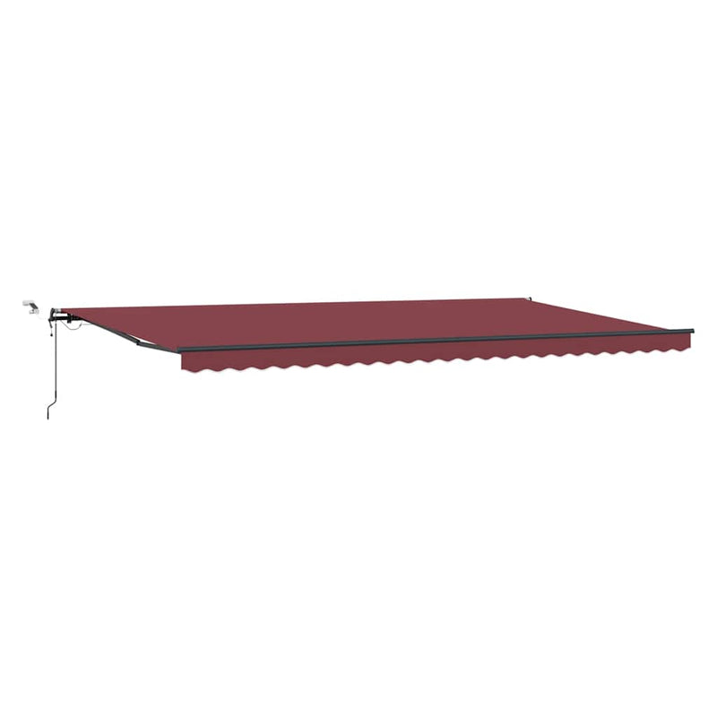 Copertină retractabilă Burgundy 600 × 300 cm Poliester