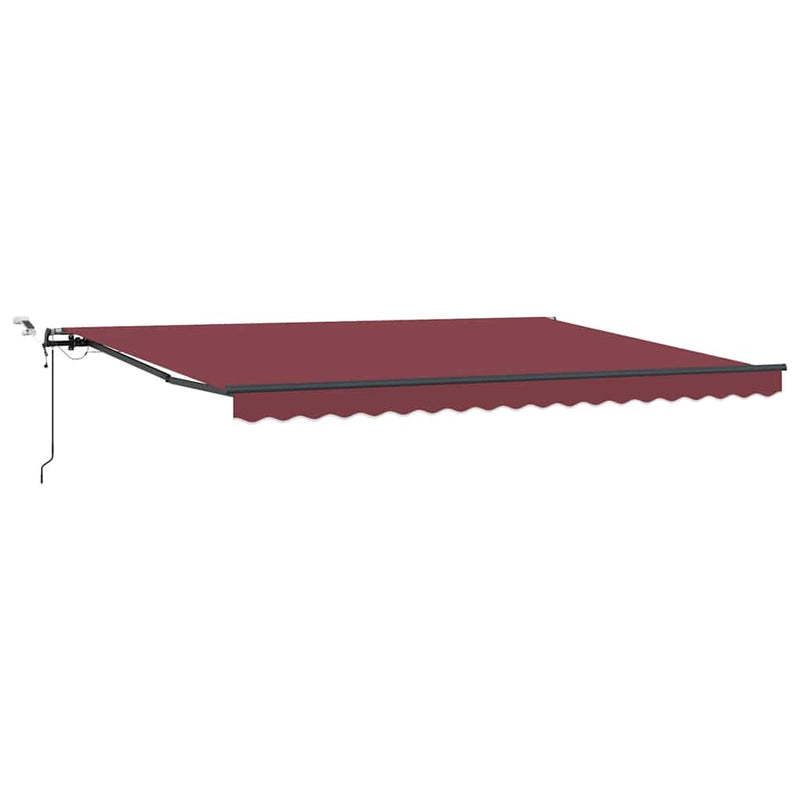 Copertină retractabilă Maro 450 × 300 cm Poliester
