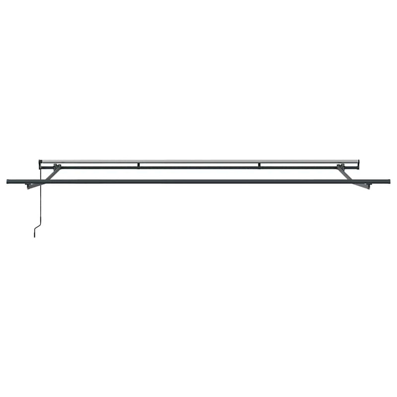 Copertină retractabilă manual, maro, 500x300 cm
