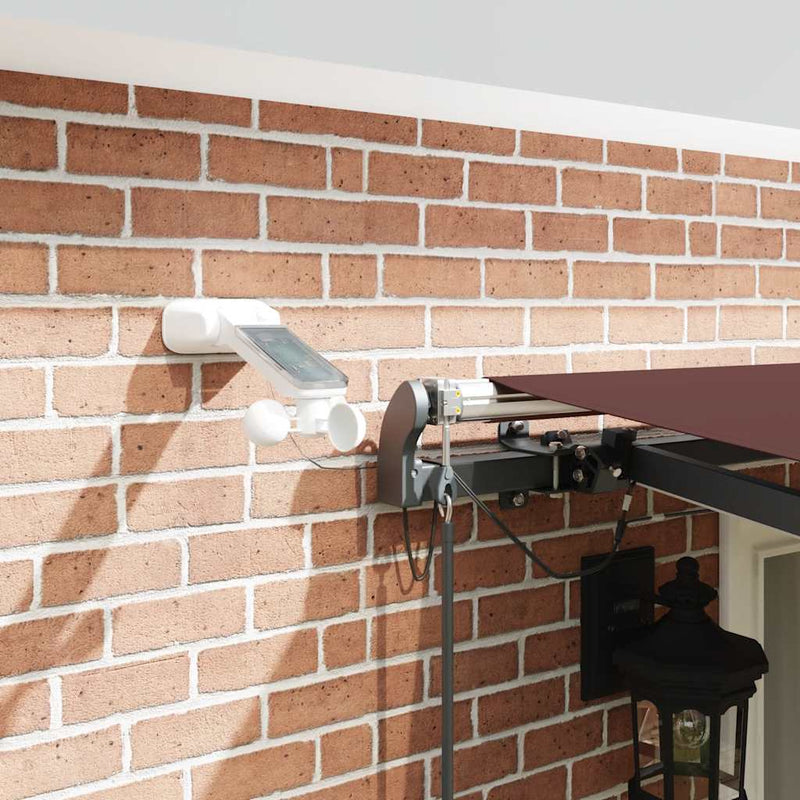 Copertină retractabilă Maro 500 × 300 cm Poliester