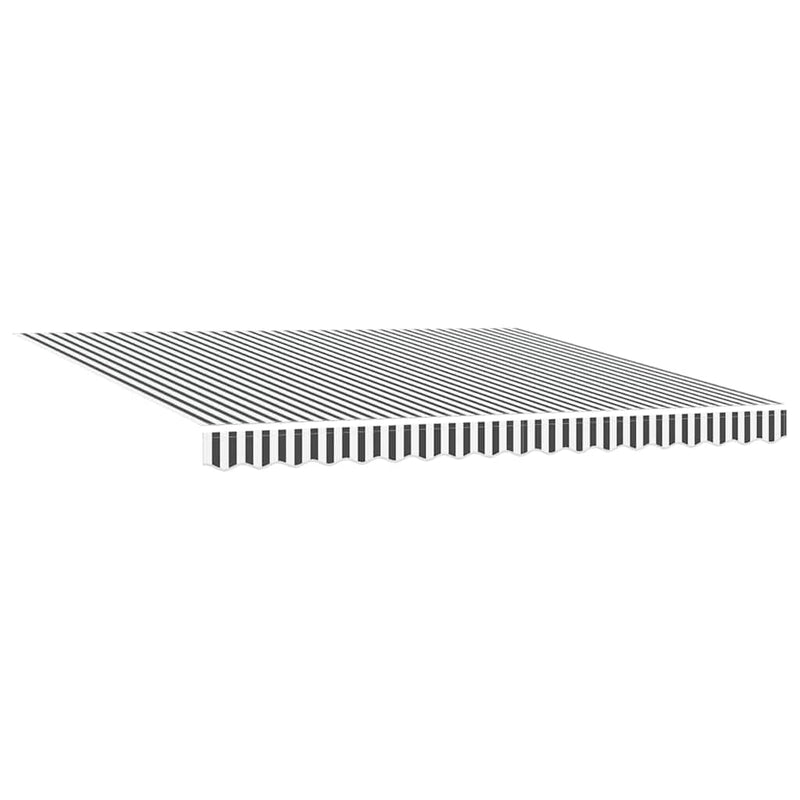 Copertină retractabilă manual cu LED, antracit/alb, 400x300 cm