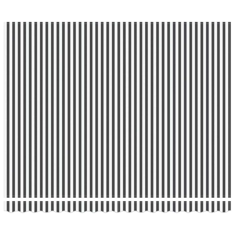 Copertină retractabilă manual cu LED, antracit/alb, 400x300 cm