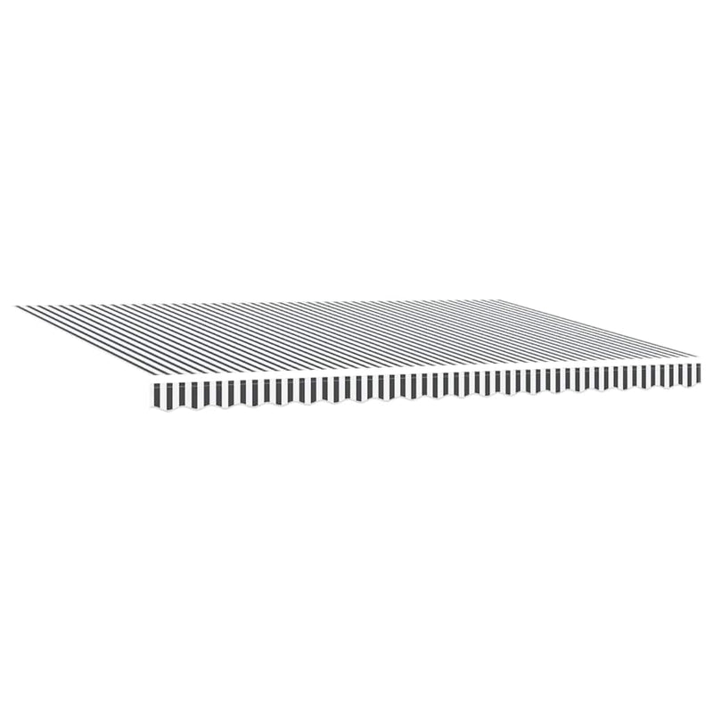 Copertină retractabilă manual cu LED, antracit/alb, 500x300 cm