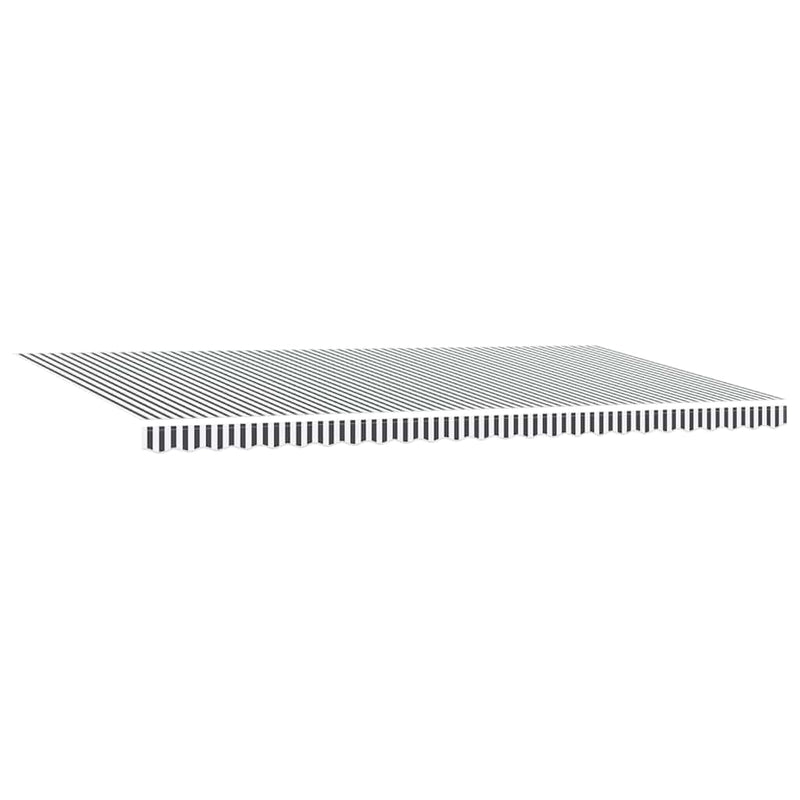 Copertină retractabilă manual cu LED, antracit/alb, 600x300 cm
