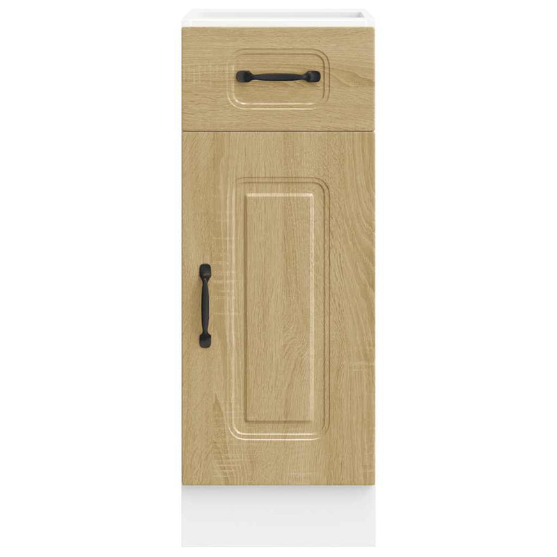 Dulap de bază de bucătărie „Kalmar” din lemn de stejar Sonoma