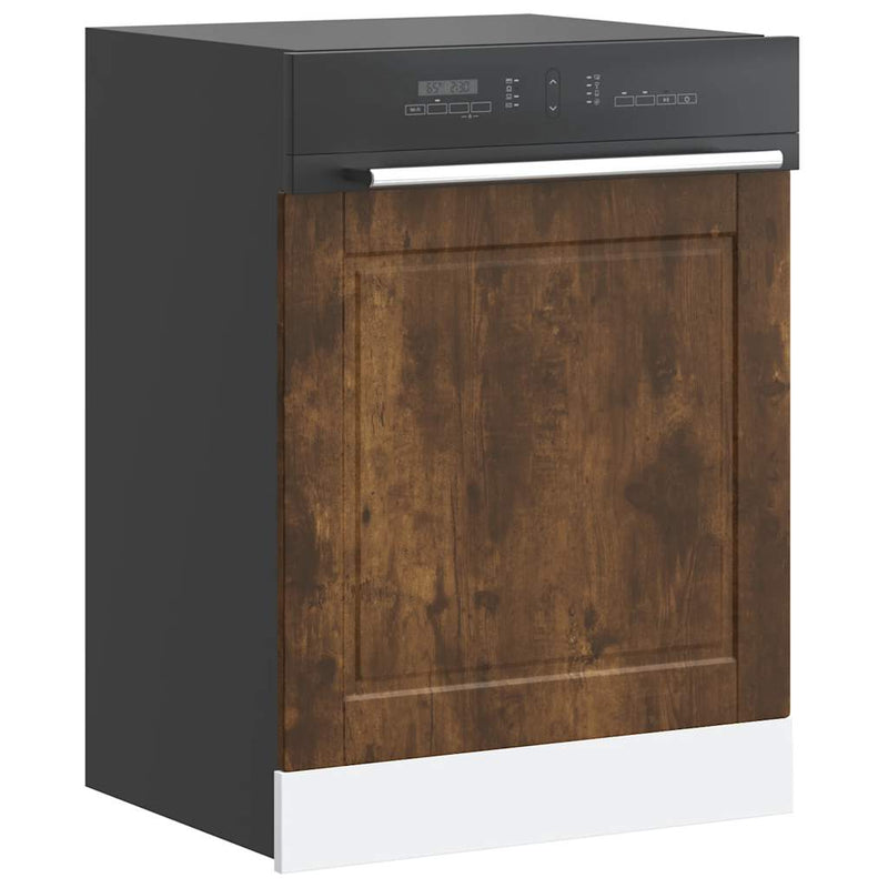 Panou pentru mașină de spălat vase Stejar afumat 60x1,5x57 cm lemn prelucrat