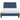 Pat cu saltea, Hanko, albastru, 100x200 cm, textil