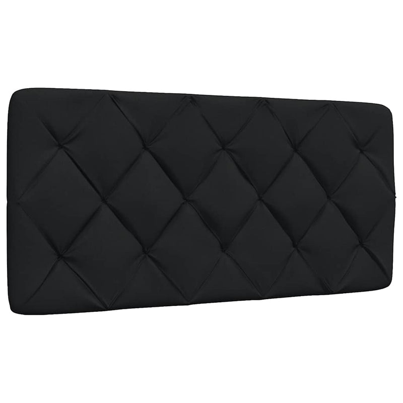 Cadru de pat fără saltea, negru, 100x200 cm, textil