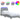 Cadru de pat cu LED fără saltea Gri deschis 80x200 cm Material