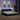 Cadru de pat cu LED fără saltea Albastru 200x200 cm Material