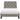 Pat cu saltea, gri taupe, 80x200 cm, textil