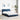 Pat cu saltea, albastru, 140x200cm, material textil