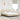 Pat cu saltea, crem, 160x200 cm, material textil
