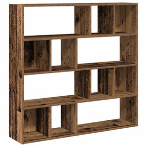 Bibliotecă/Separator de cameră, Lemn vechi, 105x24x102 cm