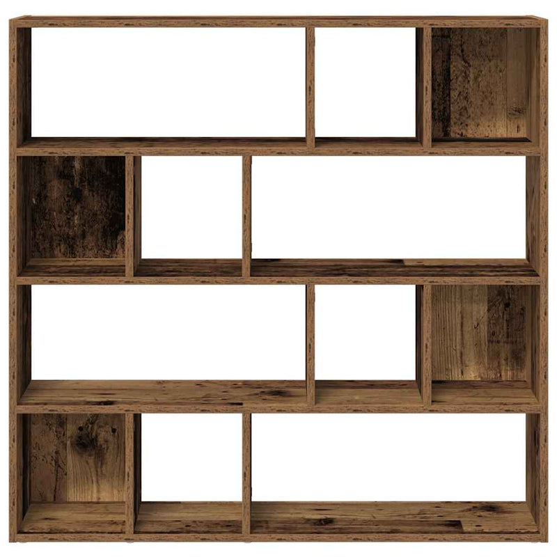Bibliotecă/Separator de cameră, Lemn vechi, 105x24x102 cm