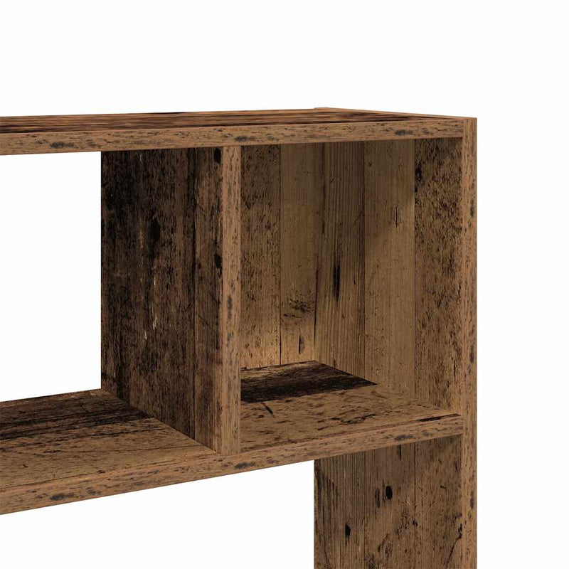 Bibliotecă/Separator de cameră, Lemn vechi, 105x24x102 cm