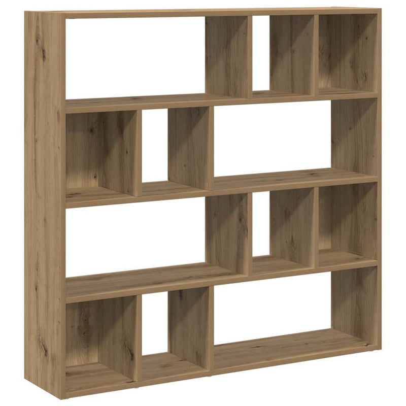 Bibliotecă/Separator de cameră, Stejar artizanal, 105x24x102 cm
