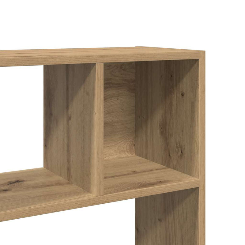 Bibliotecă/Separator de cameră, Stejar artizanal, 105x24x102 cm