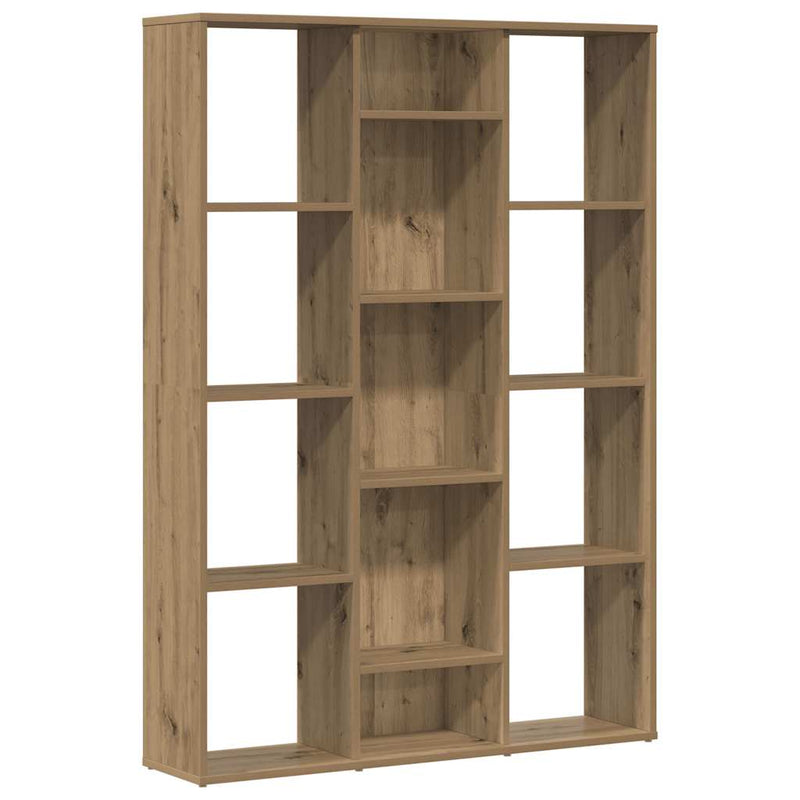 Separator cameră/Bibliotecă, Stejar artizanal 100x24x140 cm PAL