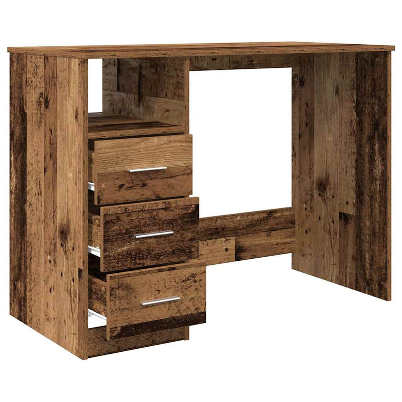 Birou, lemn vechi, 102x50x76 cm, lemn prelucrat