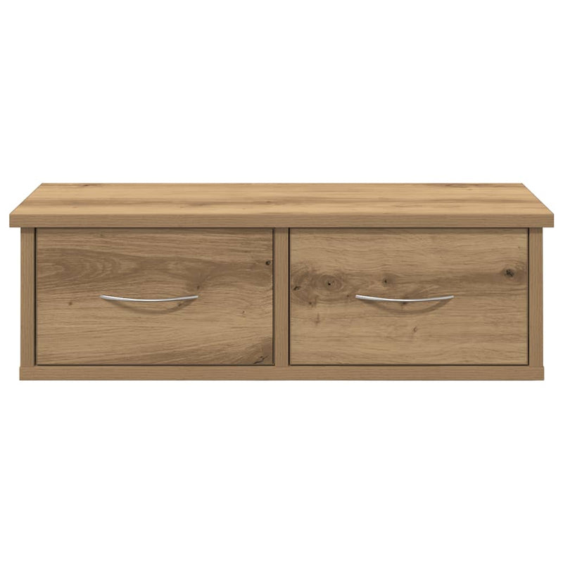 Dulap de perete, Stejar artizanal, 60x26x18,5 cm, lemn compozit