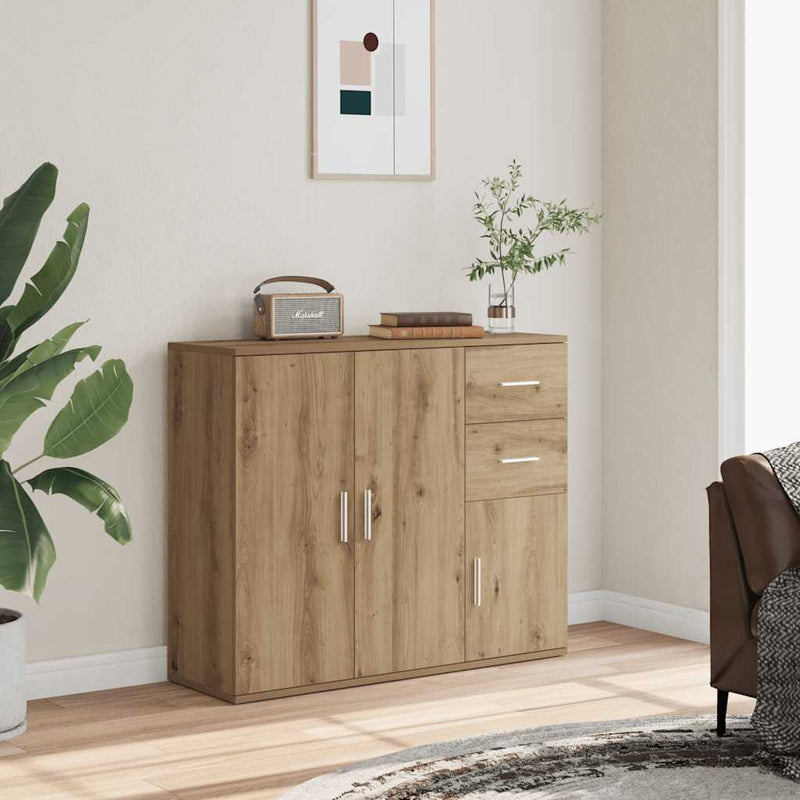 Bufet Stejar Artizanal 91x29,5x75 cm Lemn compozit