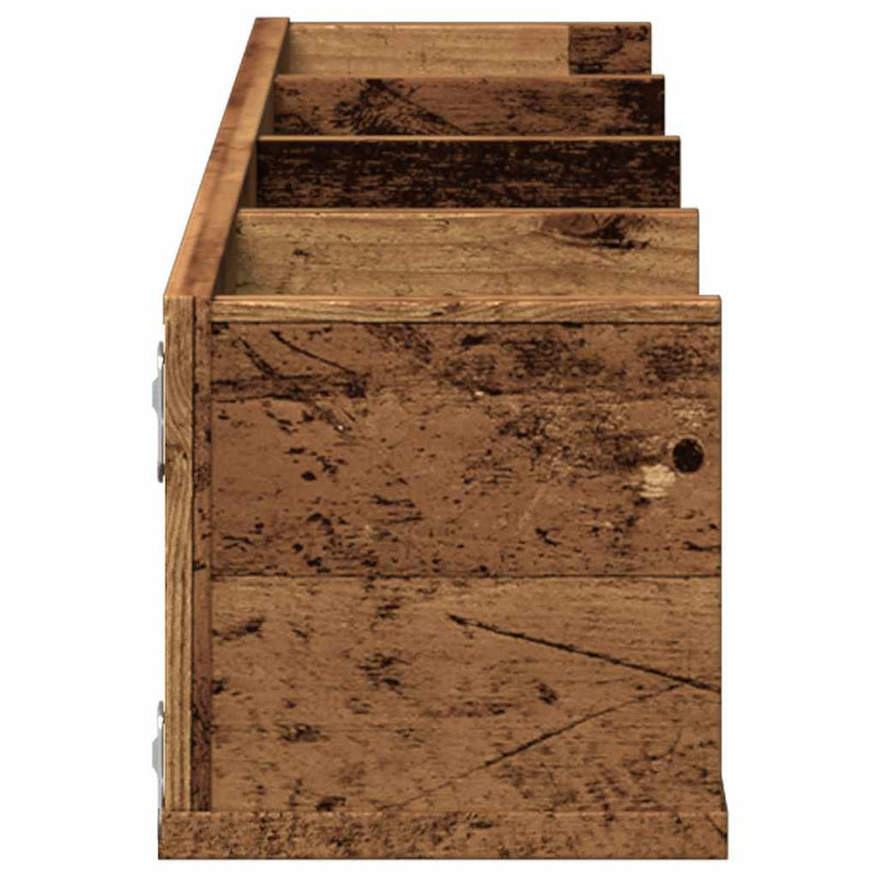 Raft de perete CD-uri, lemn vechi, 100x18x18 cm, lemn prelucrat