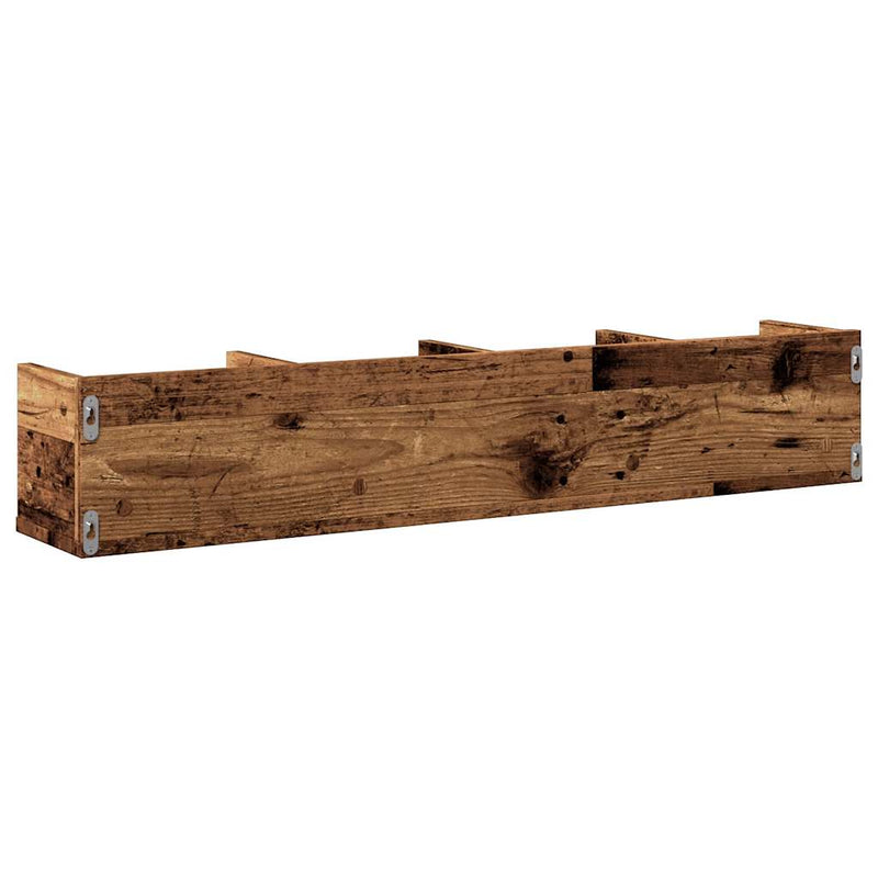 Raft de perete CD-uri, lemn vechi, 100x18x18 cm, lemn prelucrat