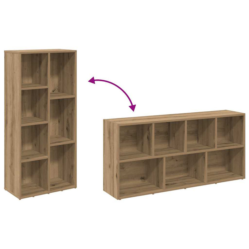 Bibliotecă, stejar artizanal, 50x25x104 cm