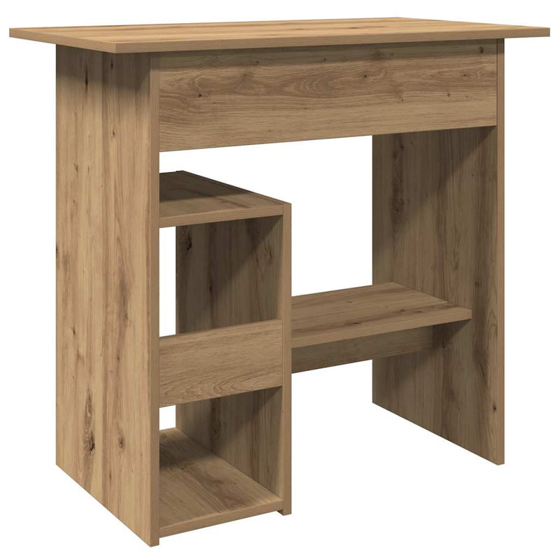 Birou, stejar artizanal, 80x45x74 cm, lemn prelucrat