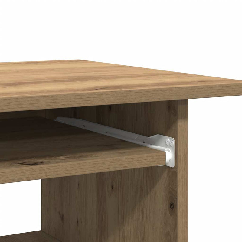 Birou, stejar artizanal, 80x45x74 cm, lemn prelucrat