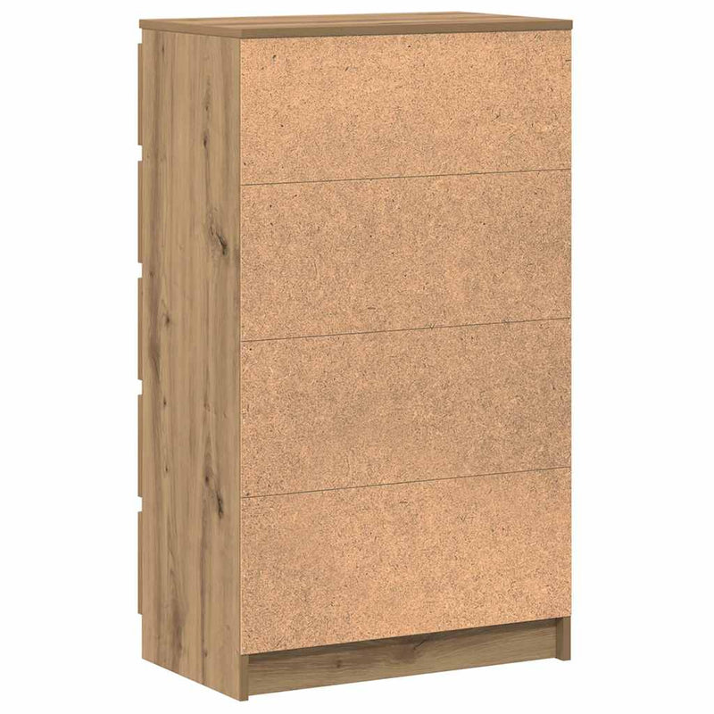 Dulap cu sertar, stejar artizanal, 60x36x103 cm, lemn prelucrat