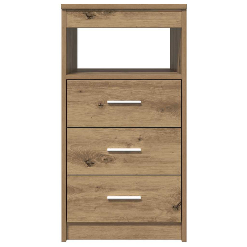 Dulap cu sertar, stejar artizanal, 40x50x76 cm, lemn prelucrat
