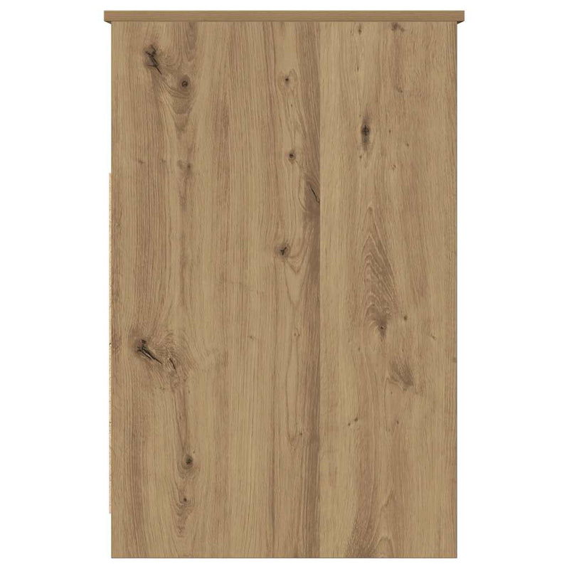 Dulap cu sertar, stejar artizanal, 40x50x76 cm, lemn prelucrat
