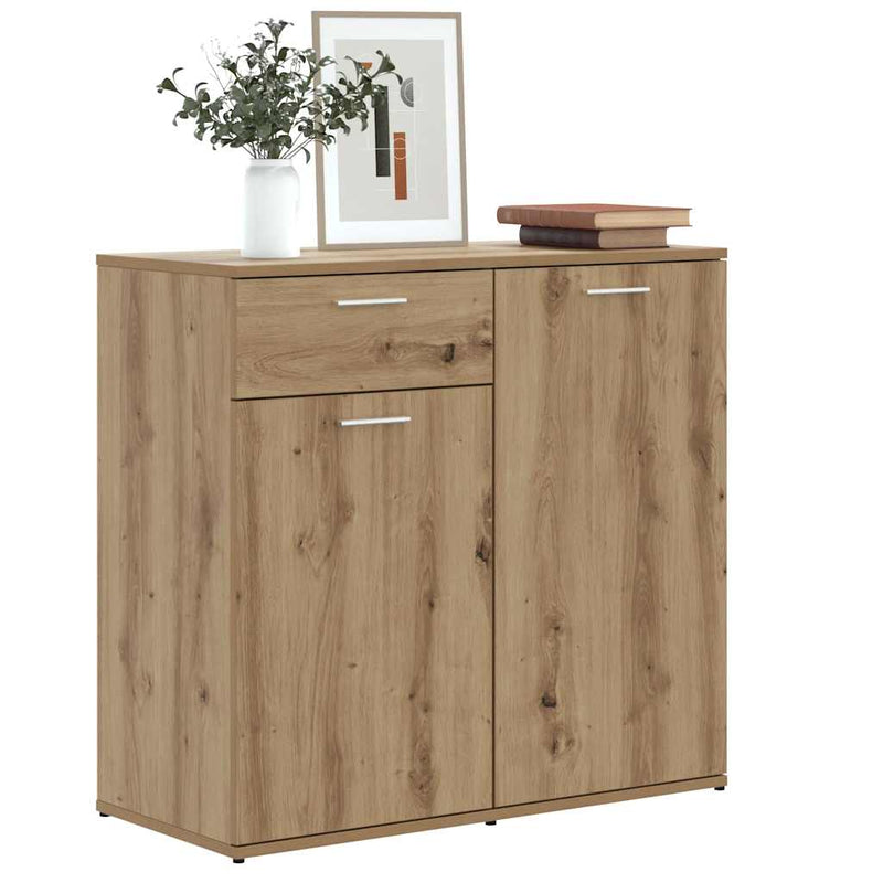 Dulap, stejar artizanal, 80x36x75 cm, lemn prelucrat