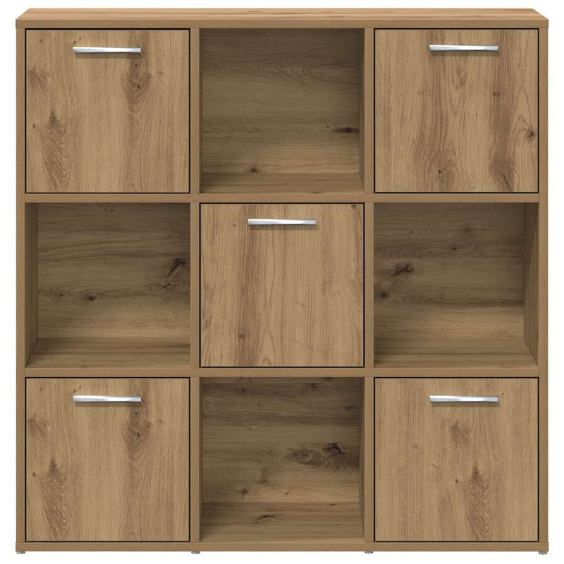 Bibliotecă, stejar artizanal, 90x28x90 cm, lemn prelucrat