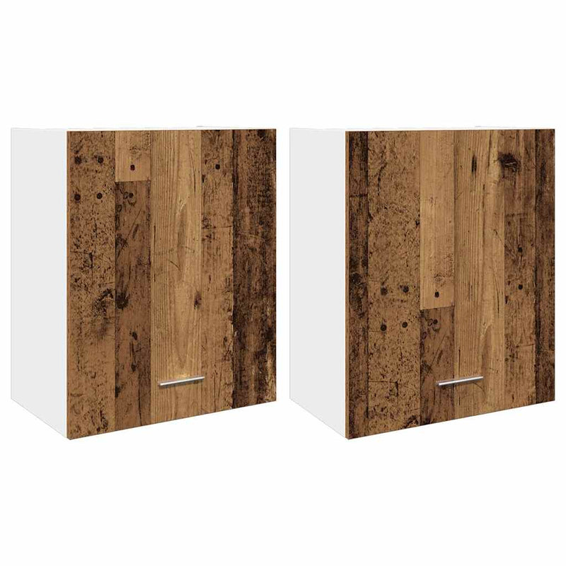 Dulapuri suspendate “Lyon” 2 buc. lemn vechi 50x31x60cm